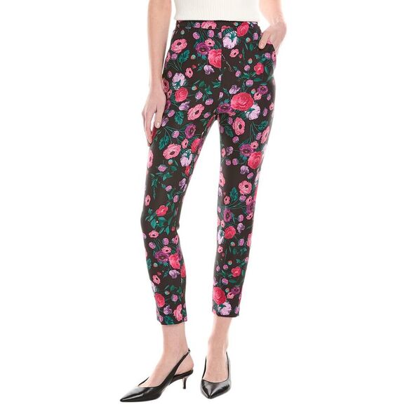 Elisabetta Franchi WomensFloral Pant Black